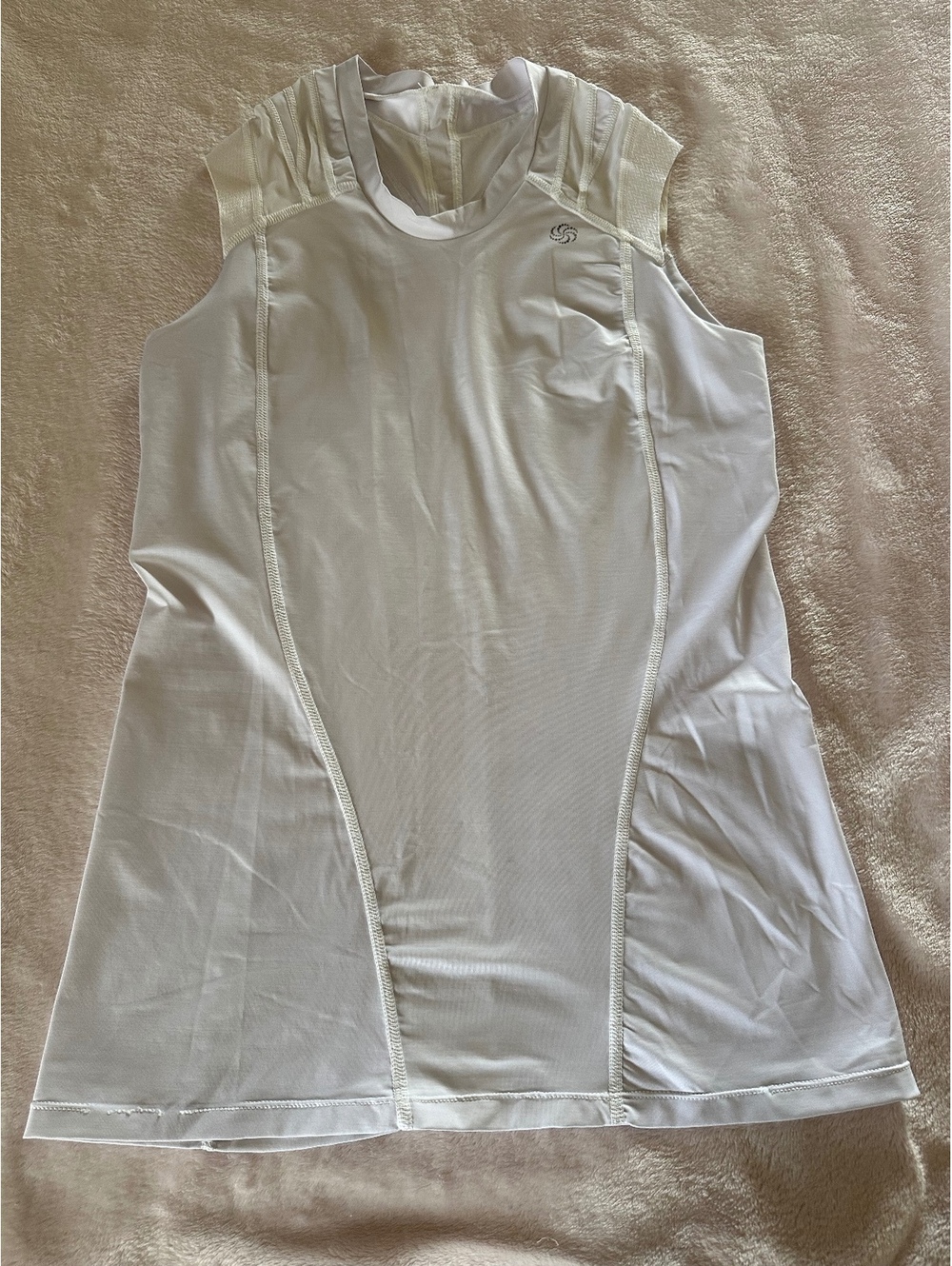IntelliSkin PostureCue Compression Tank Top – White – Chest 16" (Fits XS/S)